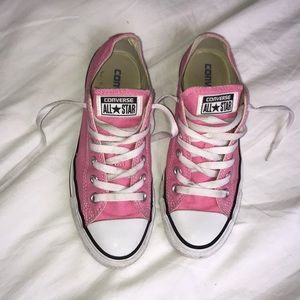 Pink converse shoes
